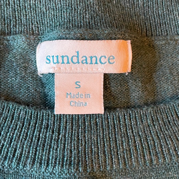 SUNDANCE Green Sheep Sweater “I Love Ewe” Design Size S Small Wool Blend - Picture 4 of 16